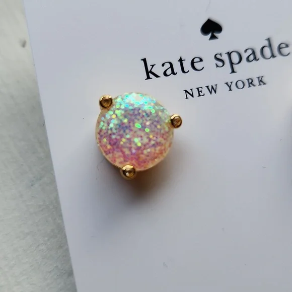 Kate Spade Rise and Shine Opal Glitter Earrings - Picture 2 of 7